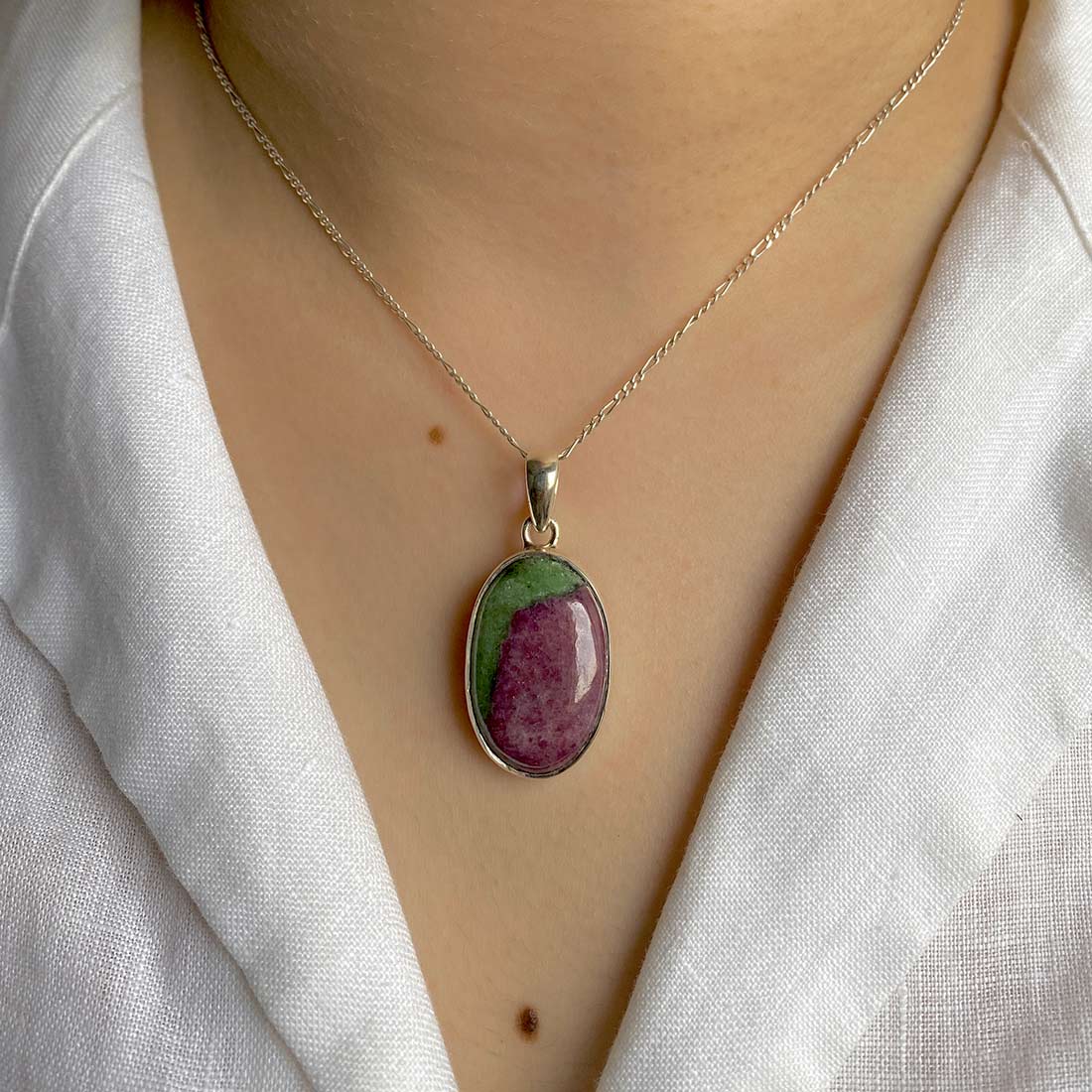Ruby Zoisite Pendant-(RZS-P-39.)